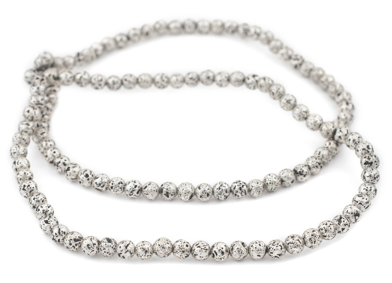 The Bead Chest® Metallic Electroplated Lava Beads, 15 Inch Strand, Available in 6 Colors